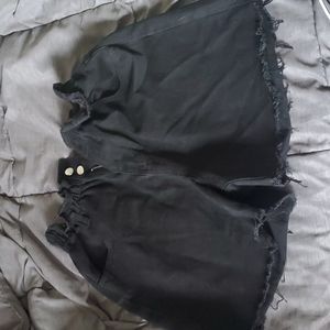 Black Denim Shorts size 6